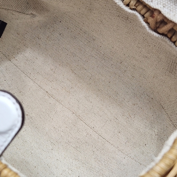 NEW KATE SPADE NEW YORK TINY WICKER ELEPHANT CROSSBODY BAG OPTIC WHITE - Picture 10 of 14